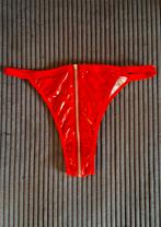 Pu lak rode string nieuw, Verzenden, Rood, String