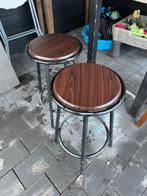 2 Barkrukken - café stijl, Huis en Inrichting, Ophalen, Draaibaar, Gebruikt, 60 tot 90 cm