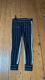 Zwarte broek met witte strepen van Elias Rumelis maat L, Ophalen of Verzenden, Zo goed als nieuw, Zwart, Lang