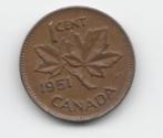 Canada 1 cent 1951 KM# 41, Verzenden, Noord-Amerika, Losse munt