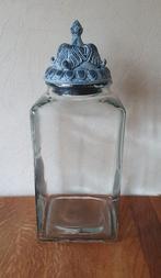 Grote stopfles glashoogte gemeten zonder deksel 30x16x16 cm, Ophalen, Zo goed als nieuw