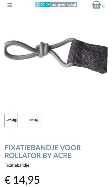 By acre, fixatiebandje voor rollator - Nieuw! beschikbaar voor biedingen