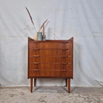 Henning Jørgensen, vintage jaren 60 Deens ladekastje teak beschikbaar voor biedingen