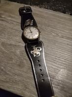 JPS heren horloge LOV made in France 1970, Overige merken, Staal, Ophalen of Verzenden, Leer