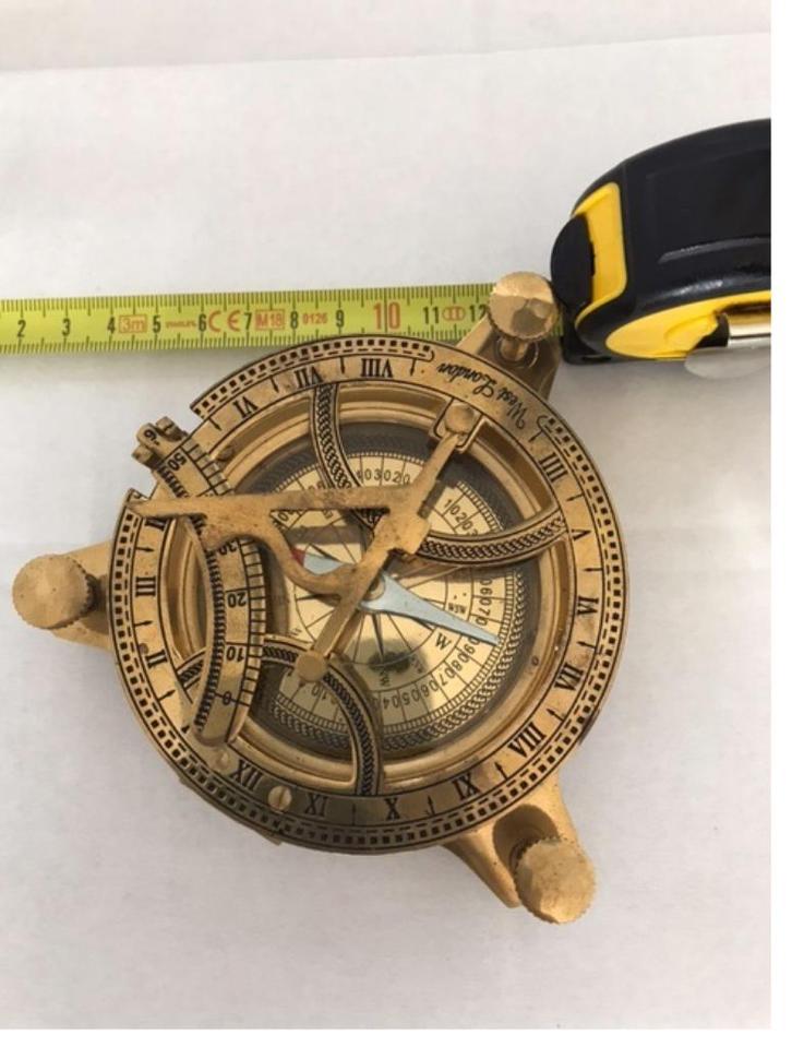 Maritiem Kompas zonnewijzer, nieuw, Verzamelen, Scheepvaart, Nieuw, Overige typen, Zeilboot, Ophalen of Verzenden