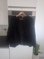 Prachtige, zwarte, bont / teddy / fluffy jas, H&M, mt. L, Kleding | Dames, Bodywarmers, H&M, Zwart, Maat 42/44 (L), Nieuw