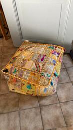 India poef bohemian, Ophalen, Zo goed als nieuw, Rond, Minder dan 50 cm