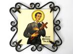 Handbeschilderde tegel Saint Gérard Majella / Sint Gerardus, Antiek en Kunst, Antiek | Religie, Ophalen of Verzenden