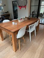 Stevige eikenhouten tafel 1x2 meter, Huis en Inrichting, Tafels | Eettafels, Gebruikt, Eikenhout, Vijf personen of meer, 150 tot 200 cm