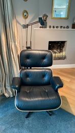Eames leren stoel vijfpoot Santos palissander, Ophalen of Verzenden, Zo goed als nieuw, Zwart
