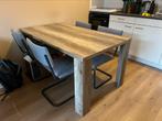 Mooie eettafel inclusief stoelen, MOET WEG!, Huis en Inrichting, Tafels | Eettafels, Ophalen, Gebruikt, 50 tot 100 cm, 150 tot 200 cm