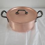 Falk culinair Dikwandige koperen horeca pan 21 cm & 2.5 kilo, Huis en Inrichting, Ophalen of Verzenden, Zo goed als nieuw, Rvs