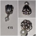 Pandora bedel zilver met zirkonia en parel * meer pandora *, Pandora, Ophalen of Verzenden, Zo goed als nieuw, 2 of 3 bedels