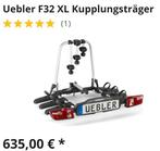 Uebler F32 XL Fietsendrager - 3 fietsen - Zo Goed Als Nieuw!, Ophalen, 3 fietsen of meer, Zo goed als nieuw, Brede banden