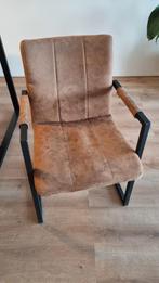 6 eetkamerstoelen die heerlijk zitten, Huis en Inrichting, Stoelen, Ophalen, Gebruikt, Bruin, Metaal