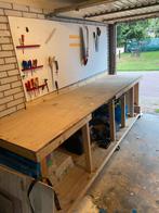 Werkbank hout op wielen, Ophalen, Gebruikt, 170 cm of meer, Bankschroef