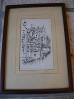 Litho - Grimnersersluis Amsterdam - Hoefman, Ophalen of Verzenden