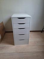 Ladenblok wit Ikea Alex, Ophalen, Minder dan 50 cm, 5 laden of meer, Zo goed als nieuw