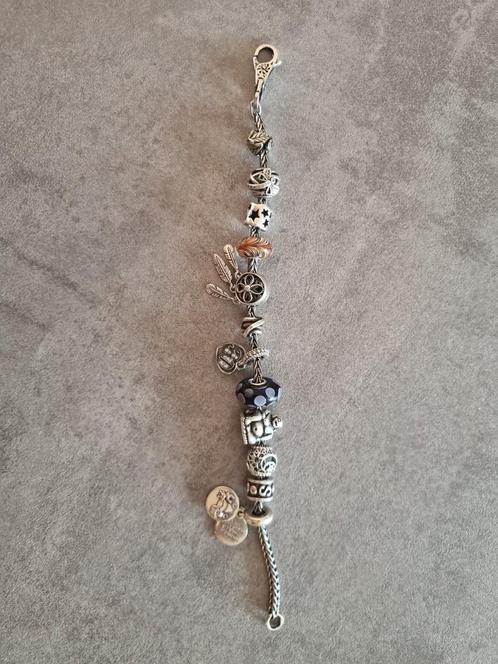 3 Trollbeads/Pandora armbanden incl bedeltjes, Sieraden, Tassen en Uiterlijk, Armbanden, Zo goed als nieuw, Zilver, Zilver, Ophalen