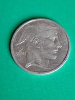 1951 België 50 frank in zilver Mercurius franse versie, Verzenden, België, Losse munt, Zilver