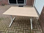 Nieuw bureau 80x120 in hoogte verstelbaar. Grijs eiken, Huis en Inrichting, Bureaus, Ophalen of Verzenden, In hoogte verstelbaar