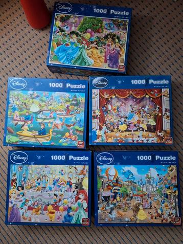 5 Disney puzzels van merk King beschikbaar voor biedingen