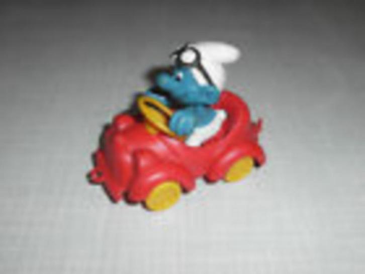 Smurf in auto, Verzamelen, Smurfen, Zo goed als nieuw, Verschillende Smurfen, Verzenden
