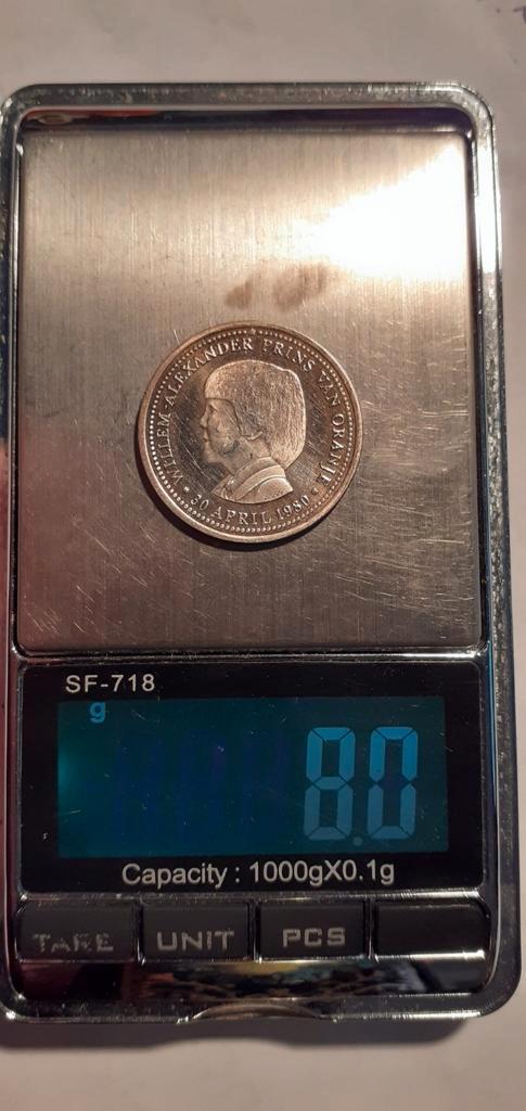 Medaille W.A., Postzegels en Munten, Penningen en Medailles, Zilver, Ophalen of Verzenden