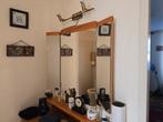 Klapspiegel met massief houten frame te koop, Ophalen, Rechthoekig, Minder dan 100 cm