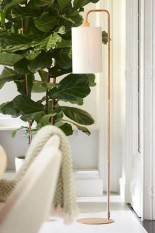 Vloerlamp DONIO Light & Living metaal hout stof touw naturel, Huis en Inrichting, Lampen | Vloerlampen, Zo goed als nieuw, 150 tot 200 cm