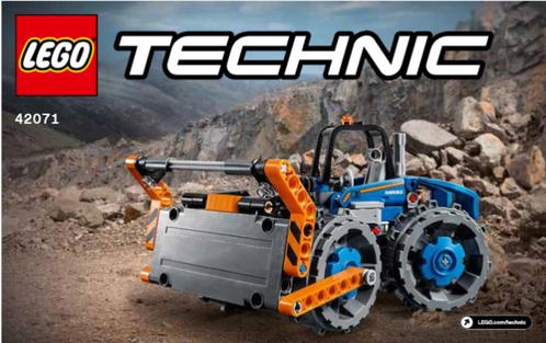 Lego Technic 42071 Afvalpersdozer, Kinderen en Baby's, Speelgoed | Duplo en Lego, Gebruikt, Lego, Complete set, Ophalen of Verzenden