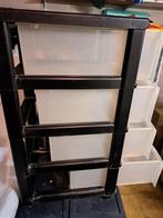 2x Ladekastjes op wieltjes - 4 laden, Huis en Inrichting, Kasten | Ladekasten, Ophalen, Gebruikt, 3 of 4 laden, Minder dan 100 cm