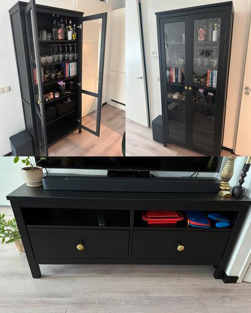 TV meubel + vitrinekast set prijs, Huis en Inrichting, Kasten | Vitrinekasten, Ophalen