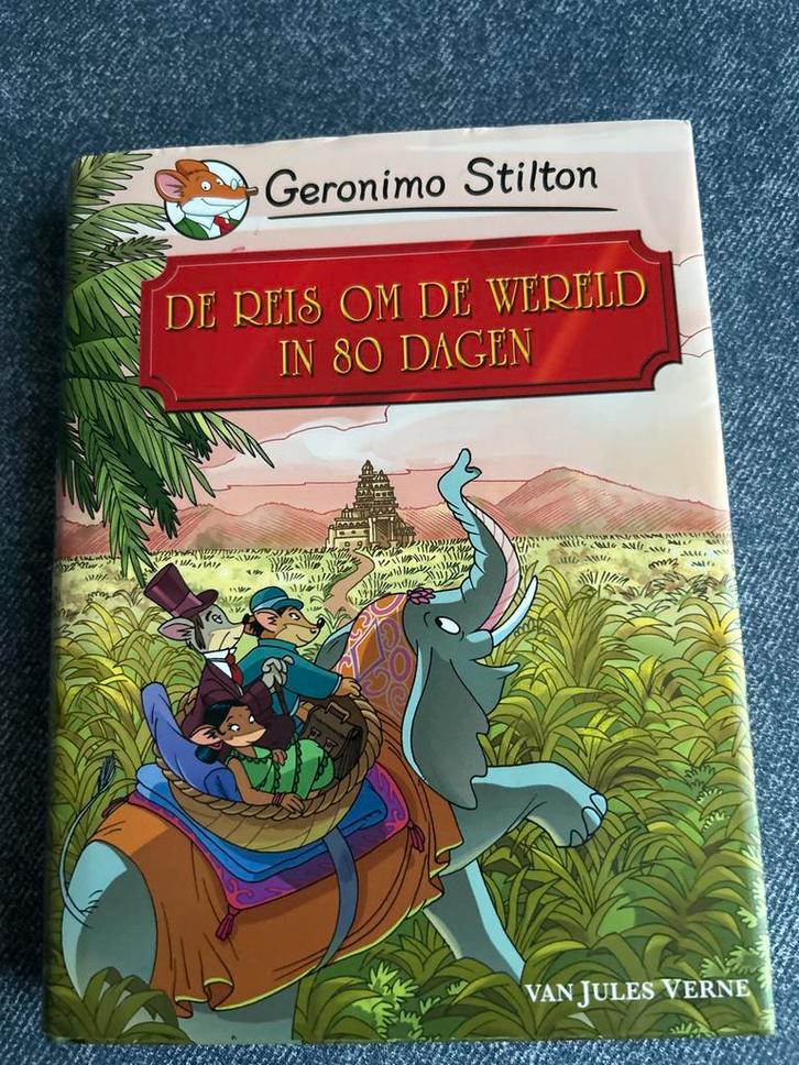 Geronimo Stilton: De Reis om de Wereld in 80 Dagen, Boeken, Kinderboeken | Jeugd | onder 10 jaar, Zo goed als nieuw, Fictie algemeen