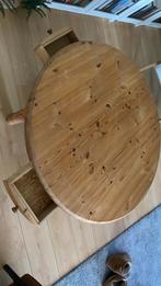 Salon tafel massief grenen, Ophalen, Gebruikt, 100 tot 150 cm, Grenen