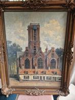 Mooi klassiek schilderij Jacobikerk Utrecht, Ophalen of Verzenden