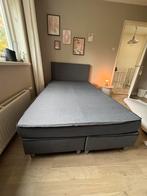 Boxspring 120 bij 200 antraciet, Ophalen, Gebruikt, Twijfelaar, 120 cm