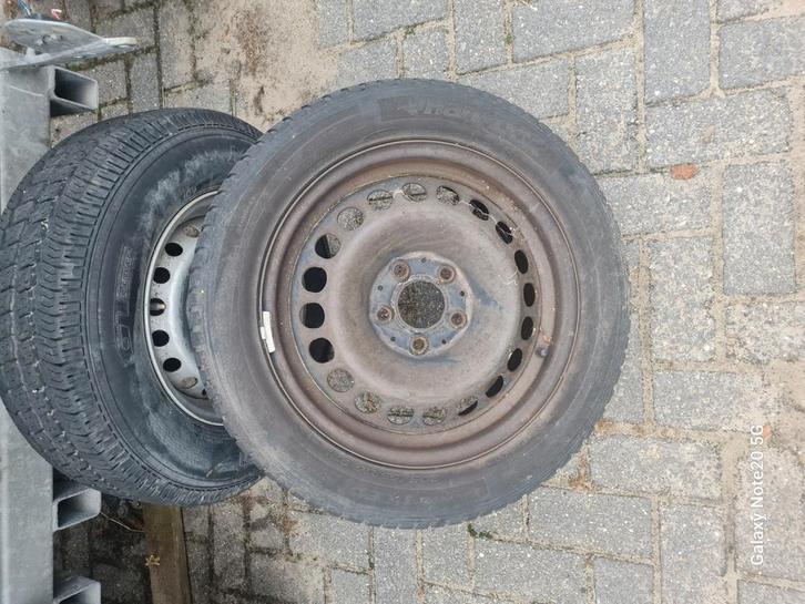 Set van 5x112 steek velgen, Auto diversen, Aanhangwagen-onderdelen, Gebruikt, Ophalen