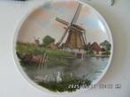 Bord kleur molens en zwanen 24 cm, Ophalen of Verzenden