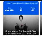 Bruno Mars zitplaatsen, Tickets en Kaartjes, Concerten | Pop, Twee personen, Juli