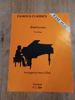 Famous classics beethoven fuer elise. Piano, Muziek en Instrumenten, Bladmuziek, Ophalen of Verzenden, Zo goed als nieuw