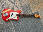 FENDER MUSTANG BAS, CIJ, FIESTA RED COMPETITION, Ophalen of Verzenden, Zo goed als nieuw, Elektrisch