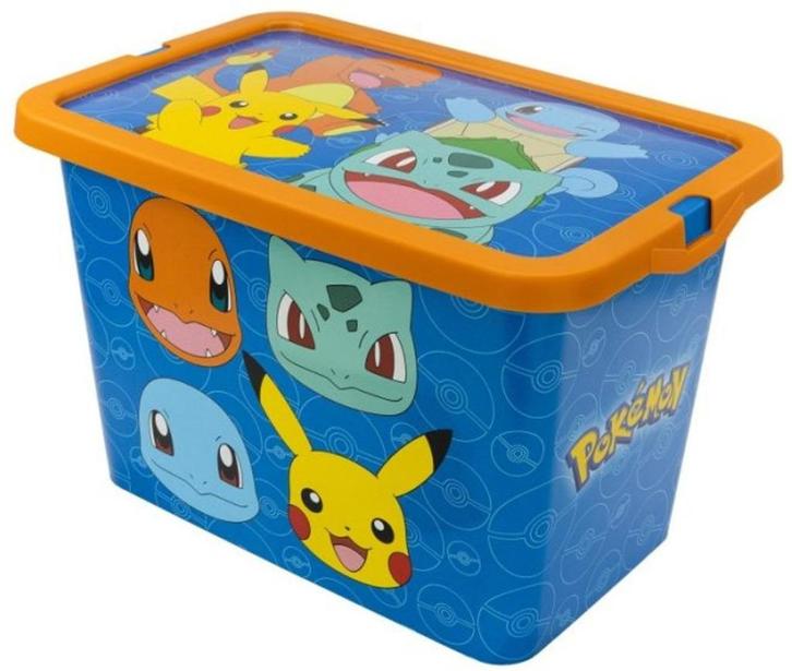 Pokemon Opbergbox / Klikbox / Opbergdoos - 7 Liter - Pikachu, Kinderen en Baby's, Kinderkamer | Inrichting en Decoratie, Nieuw