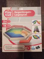 Houten puzzel speelgoed motoriek Montessori regenboog, Ophalen of Verzenden, Zo goed als nieuw