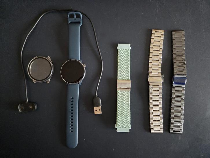 Amazfit GTR mini - Smartwatch, Sieraden, Tassen en Uiterlijk, Smartwatches, Zo goed als nieuw, Blauw, Afstand, Hartslag, Slaap