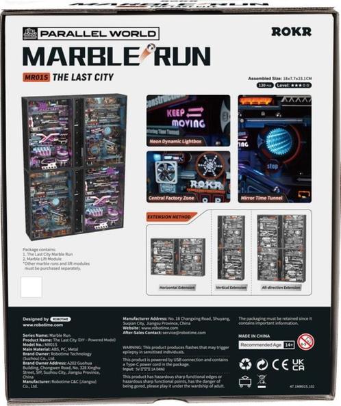 Robotime Marble Run The Last City MR01S Bouwpakket Nieuw, Hobby en Vrije tijd, Modelbouw | Overige, Nieuw, Groter dan 1:32, Ophalen of Verzenden