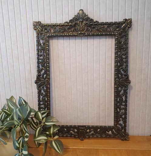 Grote Italiaanse bronzen lijst, Antiek en Kunst, Curiosa en Brocante, Ophalen of Verzenden