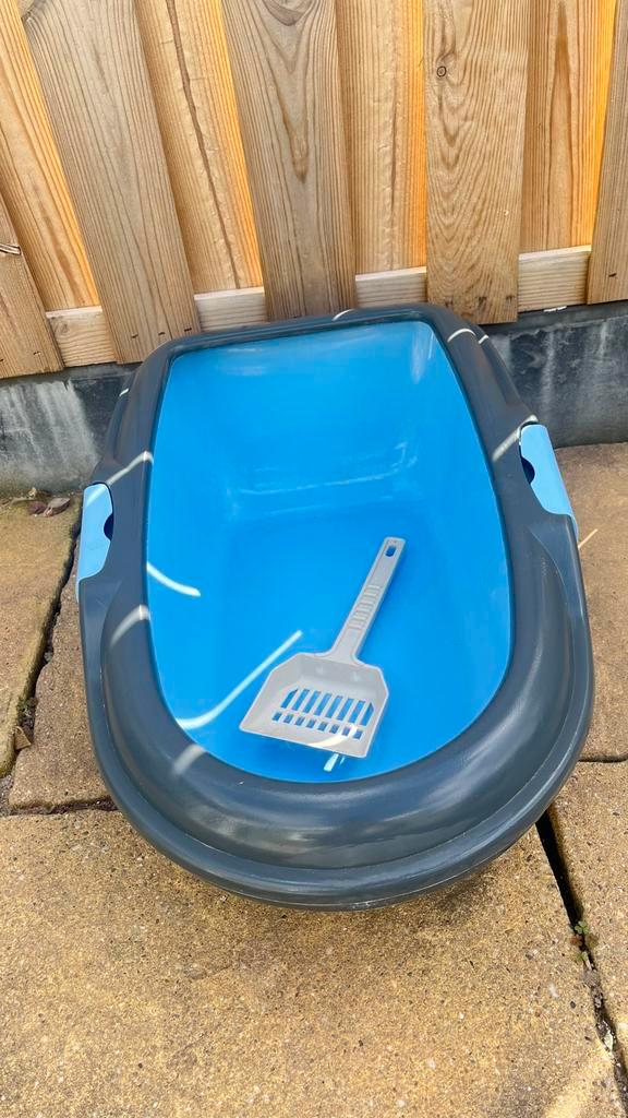 Open kattenbak met zeefsysteem + schepje – in goede staat, Dieren en Toebehoren, Kattenbakken, Zo goed als nieuw, Open, Ophalen