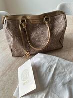 Versace goud/beige Boston tas, Sieraden, Tassen en Uiterlijk, Tassen | Damestassen, Ophalen, Gebruikt, Beige, Handtas