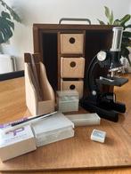 Leuke microscoop in houten kist, Audio, Tv en Foto, Optische apparatuur | Microscopen, Ophalen of Verzenden, Zo goed als nieuw